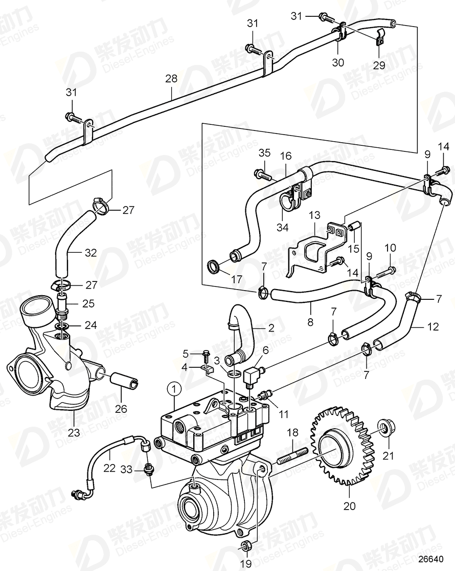 volvo penta Bracket 21144352 Drawing volvo penta Bracket 21144352 Drawing